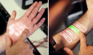 Skinput, Microsoft desarrolla una nueva técnica que convierte la piel en una pantalla táctil
