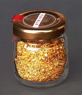 oro para alimentacion