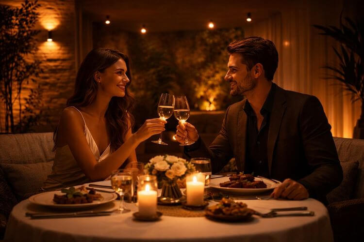 Iluminación cálida para restaurantes