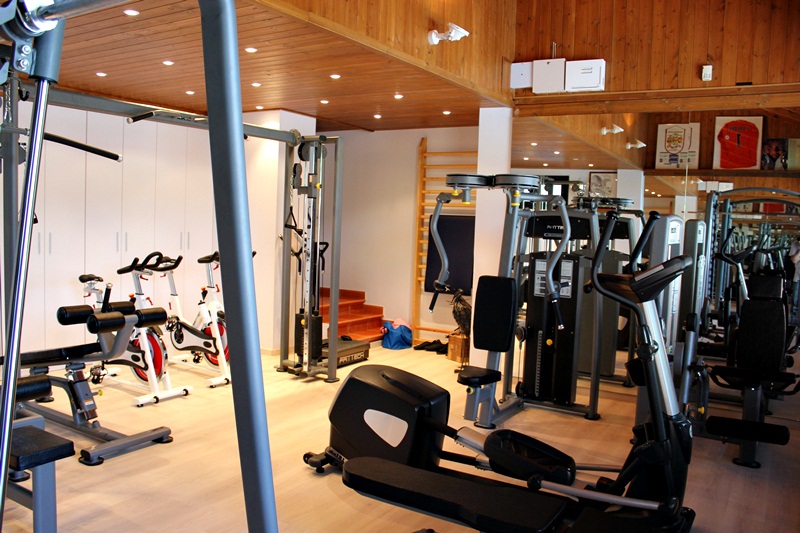 gimnasio de lujo en casa de Castelldefels