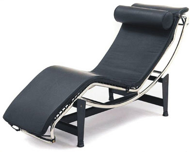 chaise longue negra le corbusier