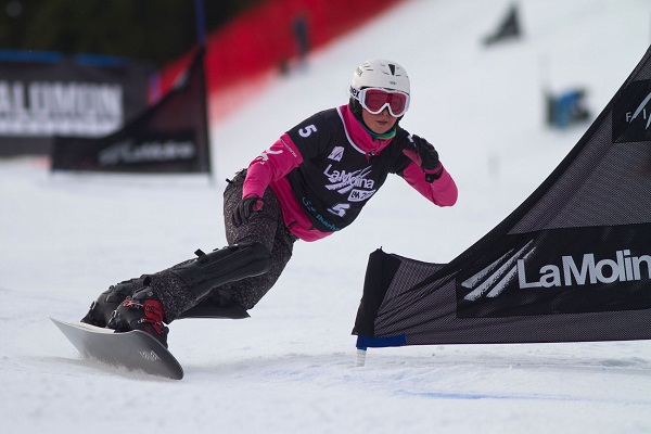 fotos de la prueba de PGS de los Mundiales Snowboard La Molina 2011. Crédito: Oriol Molas – La Molina.