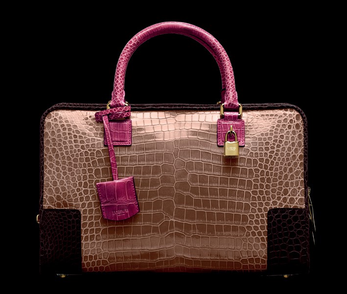 Bolso Loewe Amazona Cocodrilo Brillante