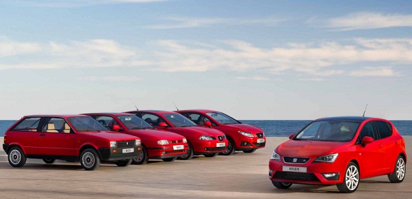 Todos los modelos del seat ibiza