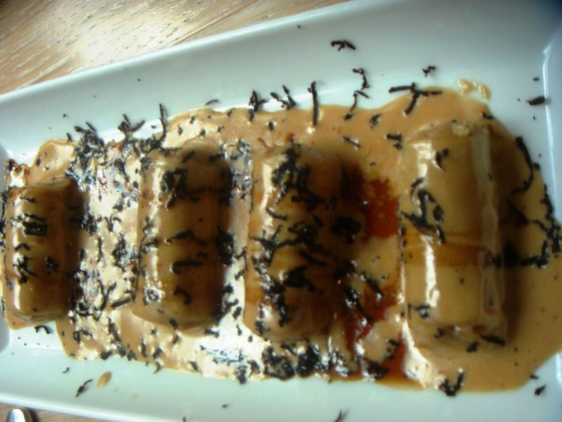 Canelones con foie y trufa - Restaurante Cachitos Rambla