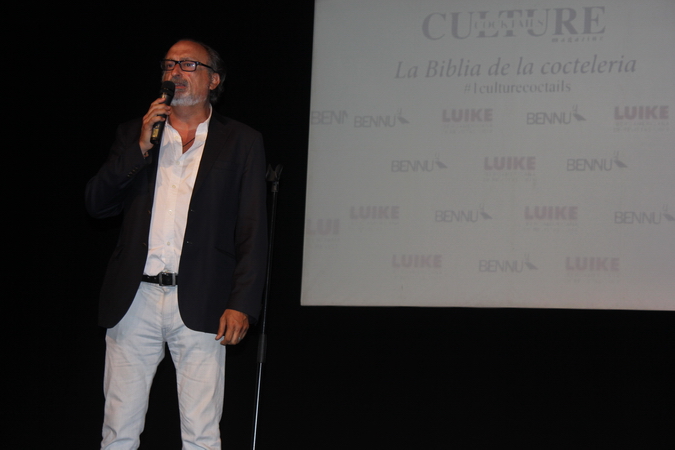 Guillermo Herrainz, Director de la revista Culture Cocktails Magazine en la presentación