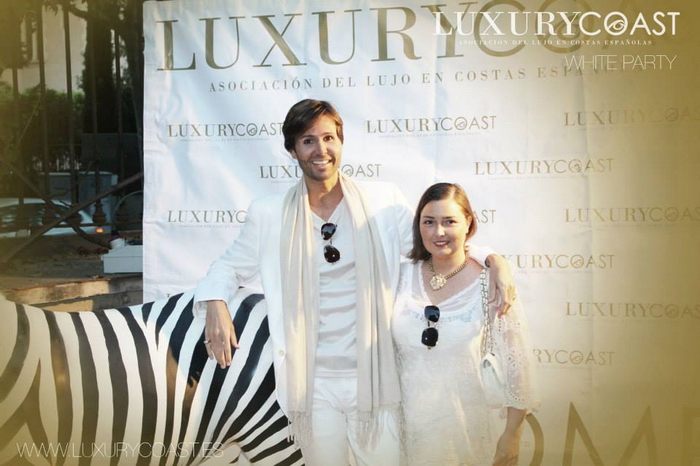 Erik Putzbach (embajador de Luxury Coast) y Alexandra Arcori