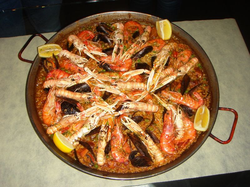 Paella de marisco