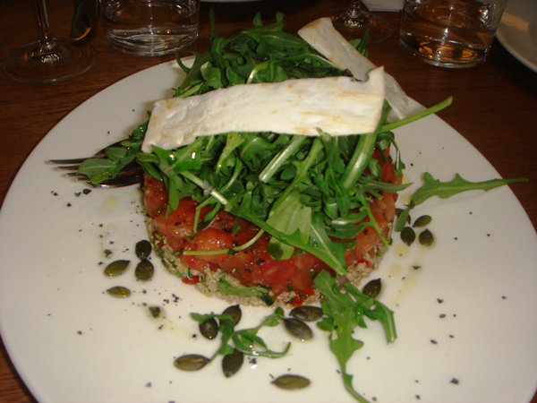 Restaurante Artte - tartar de tomates y datiles