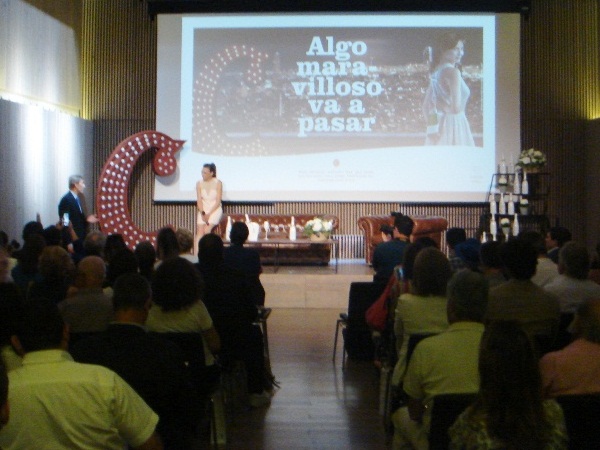 Javier Pagés y Leonor Waitling en la presentación de Codorniu