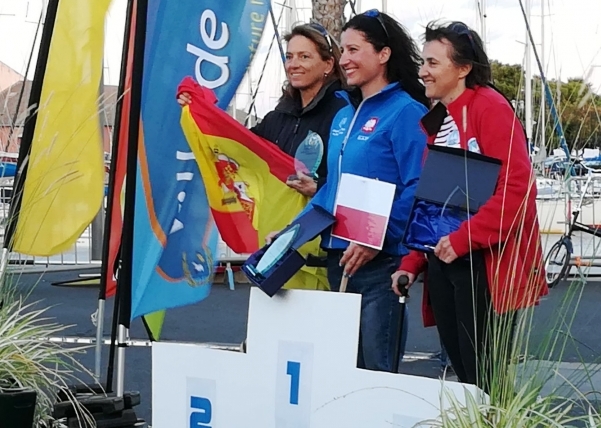 Violeta del Reino y Toni Ferrà en el Campeonato de Europa de Hansa 303