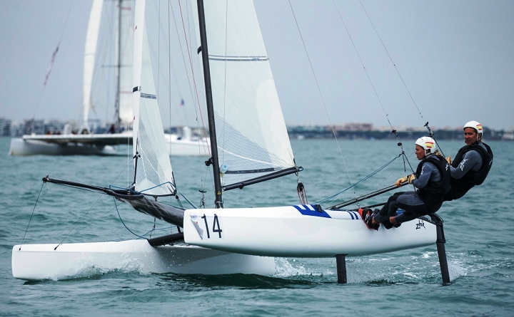 Fernando Echávarri y Tara Pacheco, subcampeones del mundo de Nacra 17