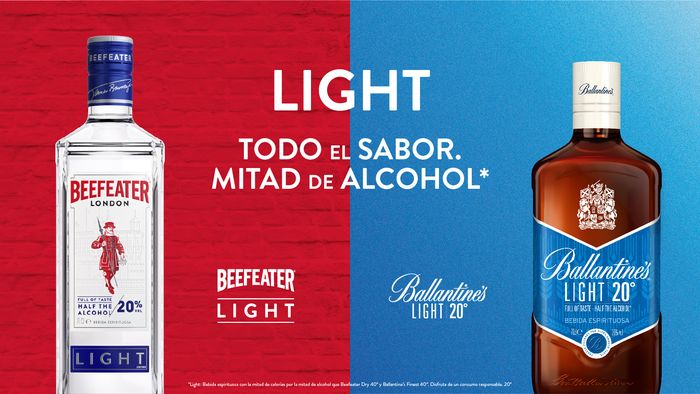 BEEFEATER LIGHT Y BALLANTINE´S LIGHT, llegan las bebidas bajas en alcohol
