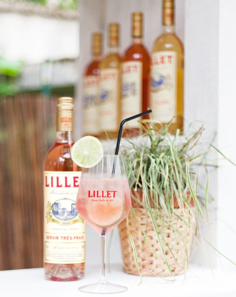  Lillet Rosé + tonic