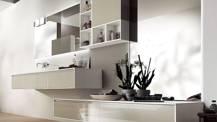 Muebles modulares para el cuarto de baño Muebles modulares para el cuarto de baño