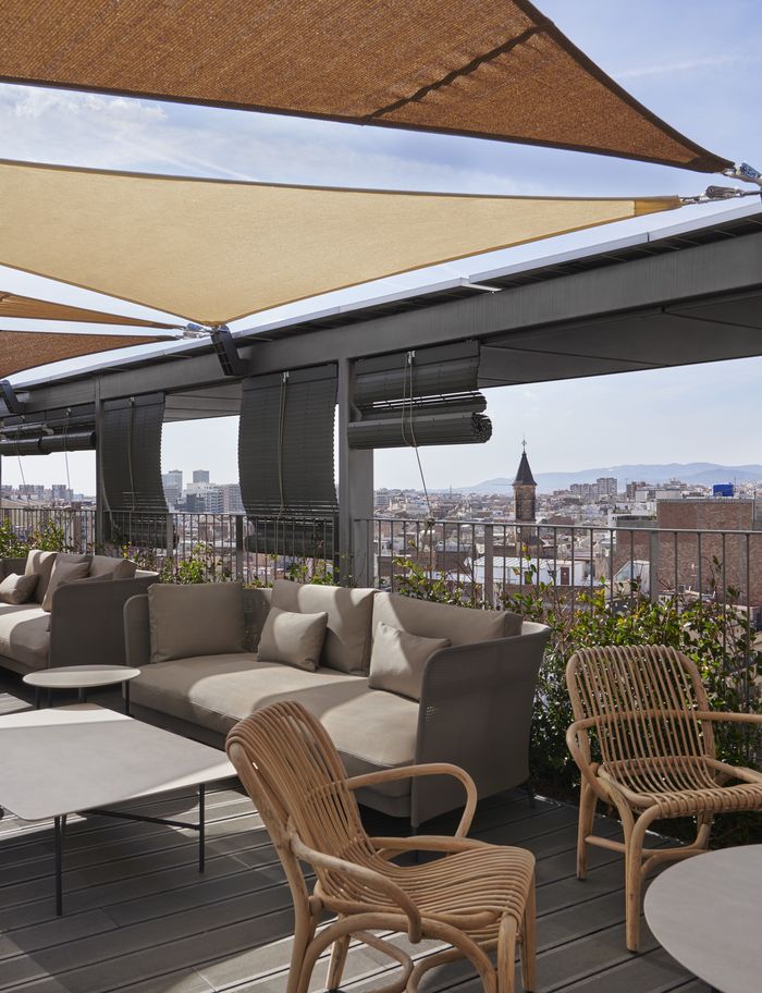 Roof Top Bar Stage, La terraza del hotel Occidental Barcelona 1929