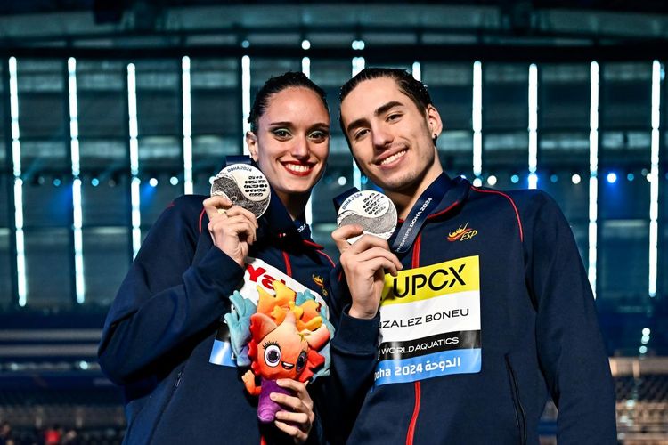 Dennis González y Mireia Hernández, plata en dúo libre
