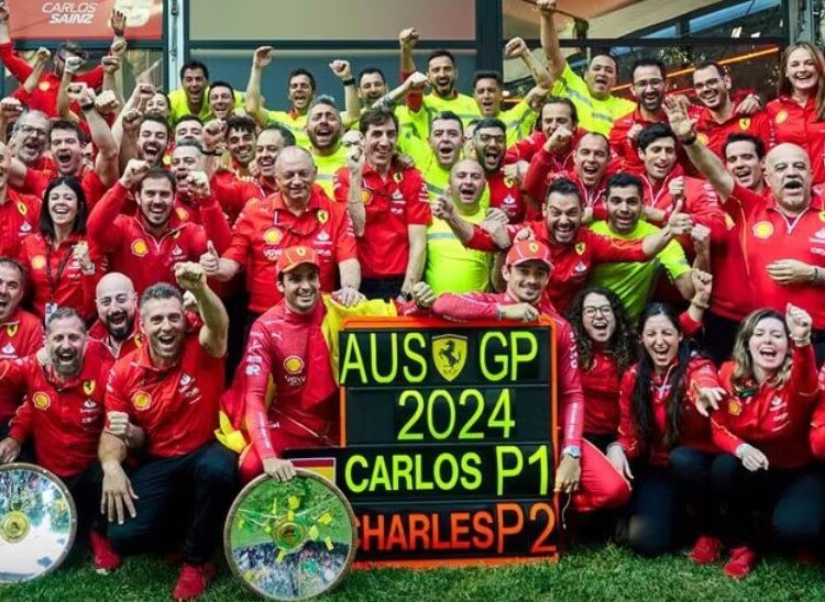 Carlos Sainz se impone en el GP F1 de Australia Carlos Sainz se impone en el GP F1 de Australia