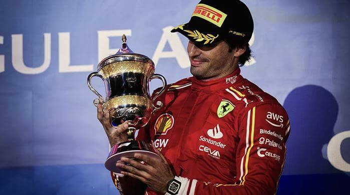 Carlos Sainz, tercero en el Gran Premio de Bahréin