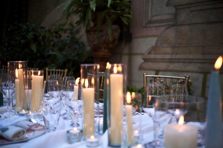 Cenas románticas con velas Cenas románticas con velas