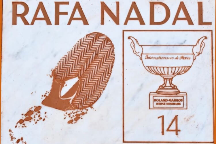 Placa Rafa Nadal Roland Garros Placa Rafa Nadal Roland Garros