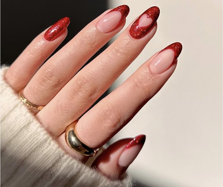 Rojas a todo glitter