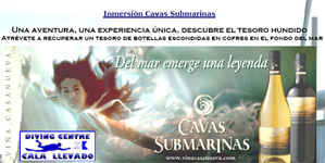 Cavas submarinas Viña Casanueva-Cala Llevado