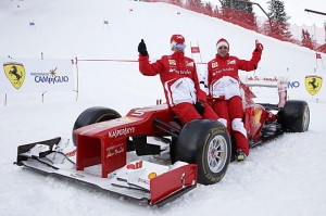 Ferrari comienza su pretemporada en el Wrooom de Madonna Di Campiglio