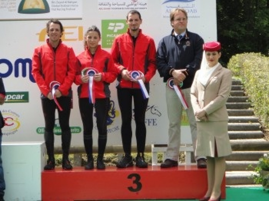 El Equipo Español de Raid finalizó en tercera posición en el CEIO3*** Copa de Naciones de Compiègne (Francia) por equipos.