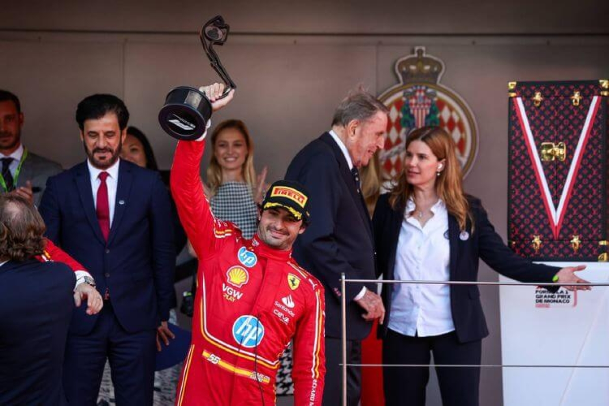 Carlos Sainz tercero en el GP F1 Mónaco 2024