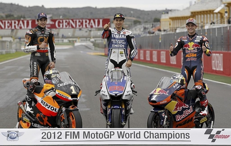 El campeonato de motociclismo 2012 finaliza en Cheste con un claro domino de los pilotos españoles