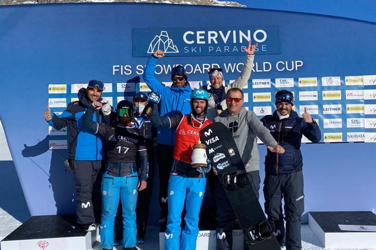 Bronce en SBX para Lucas Eguibar en la Copa del Mundo de Cervinia (Ita)