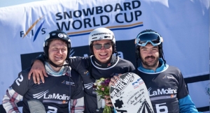 Regino Hernández bronce en la Copa del Mundo de Snowboard Cross FIS disputada en La Molina