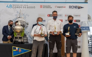 Rafael Carbonell, Luis Martínez Doreste y Nicolás González, ganadores del Godó.