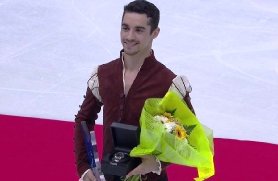 Javier Fernández, campeón del ISU GP FRANCE de patinaje artístico y Javier Raya segundo en la Merano Cup