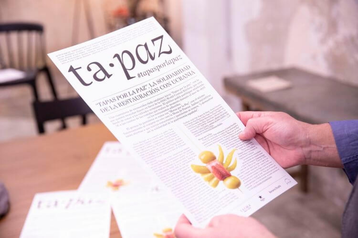 TaPaz, Tapas por la paz y Monas por la paz, La solidaridad de la restauración