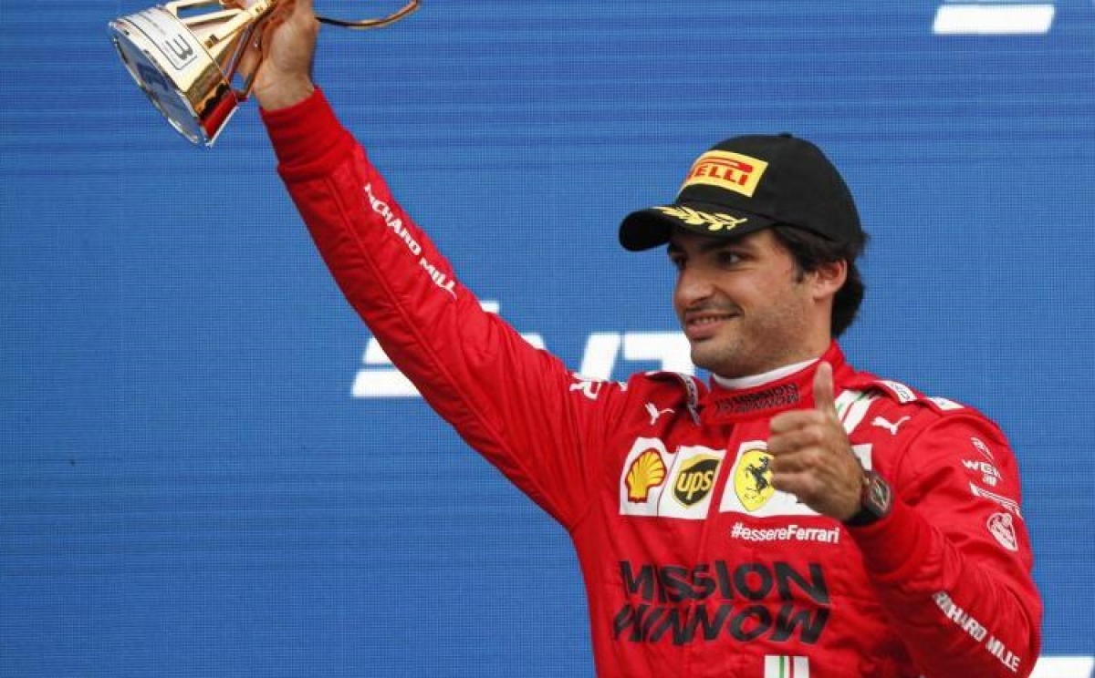 Carlos Sainz 3º en el GP F1 de Rusia