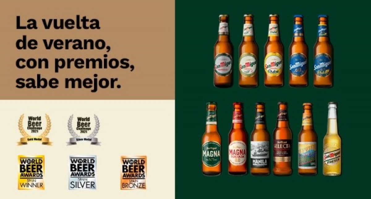 Cervezas San Miguel, la excelencia premia su gran variedad