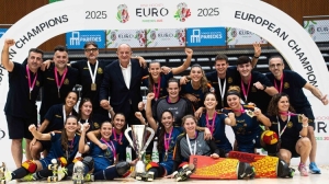 La selección femenina de hockey patines se proclama campeona de Europa