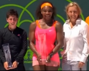 Carla Suarez. Serena Williams y Martina Navratilova