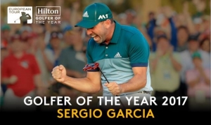 Sergio García elegido Golfer of the Year 2017