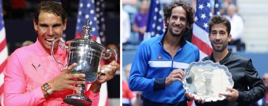 Rafa Nadal campeón del USA Open y Feliciano López y Marc López, subcampeones en dobles