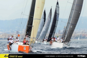 Una imagen de cruceros del pasado Trofeo de vela Conde de Godó.