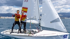 Jordi Xammar y Marta Cardona, campeones de Europa de 470 mixto