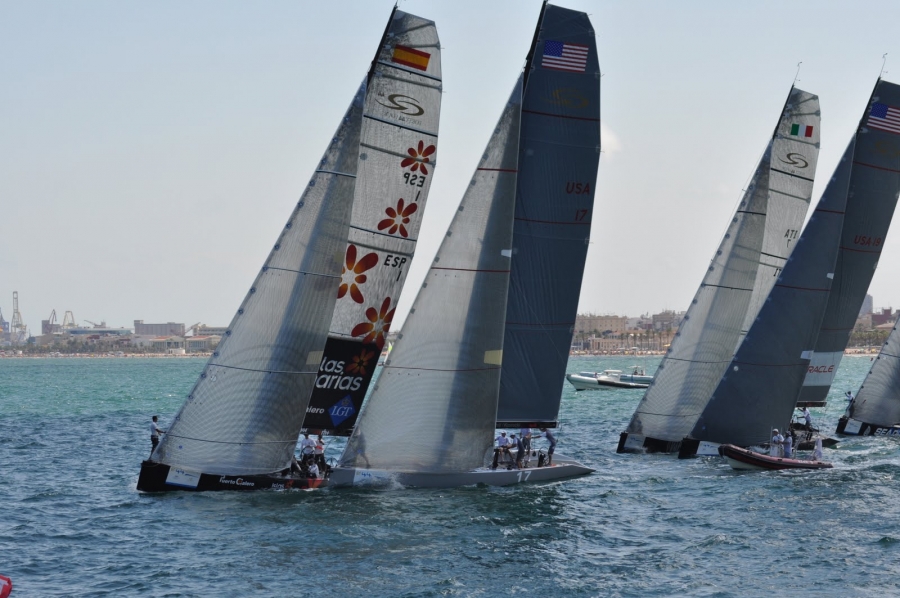 El barco estadounidense 17, campeón del mundo de la clase RC44