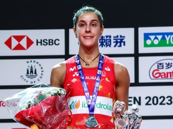 Carolina Marín, subcampeona del mundo de bádminton