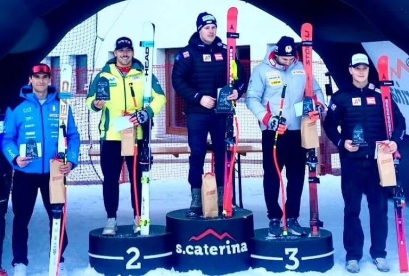 Ander Mintegui 2º en el SuperGigante (SG) en Copa de Europa en Santa Caterina, en Italia