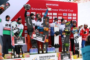 Victoria para Regino Hernández y Lucas Eguibar en la Copa del Mundo FIS de snowboard cross por equipos en Montafon (Austria)