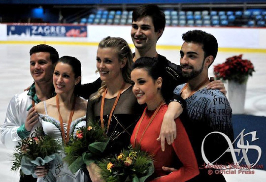 Sara Hurtado y Adrià Díaz conquistan el bronce en el Golden Spin Zagreb 2014