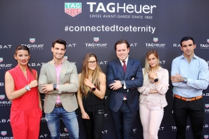 De izq. a derecha, Blanca Panzano, Directora General de TAG Heuer, A.Ocio, G.Pulido, Jordi Rabat, L.Martiño y J.Ajram